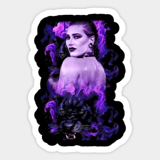 Rhea Ripley Purple Sticker